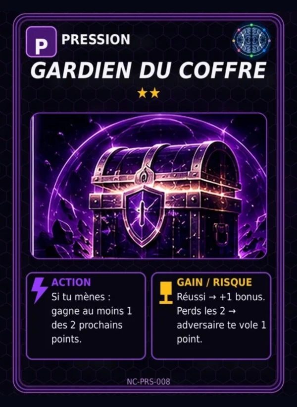 Carte NeuroCourt The Game : Pression — Gardien du coffre